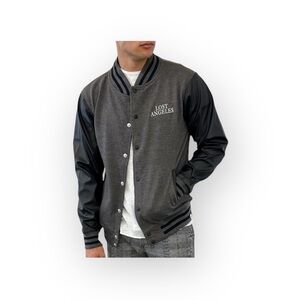 new Kinetix 𖤐 Lost Angeles Varsity Travel Jacket 𖤐 Vintage Black 𖤐 XL Kitson